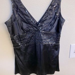 Black Sequin Tank